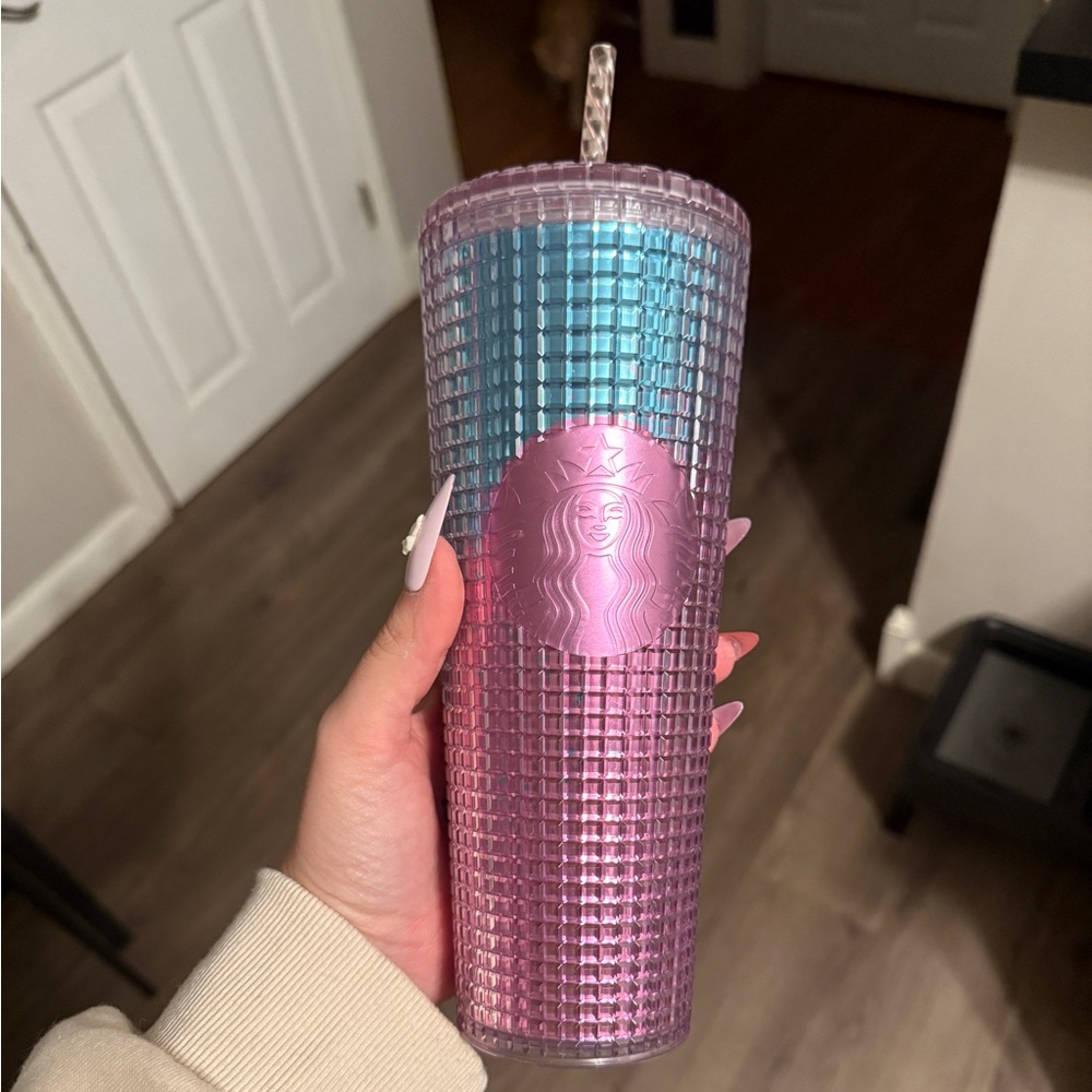 Starbucks Iridescent Pink and Blue Tumbler